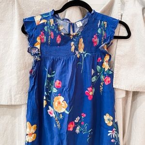 Medium Floral Ruffle Blouse